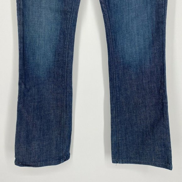 American Eagle True Bootcut Jeans Women's Size 6 Mid Rise Stretch Denim Blue - Picture 3 of 12